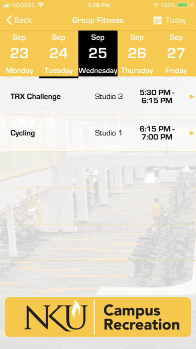 NKU Campus Rec Screenshot