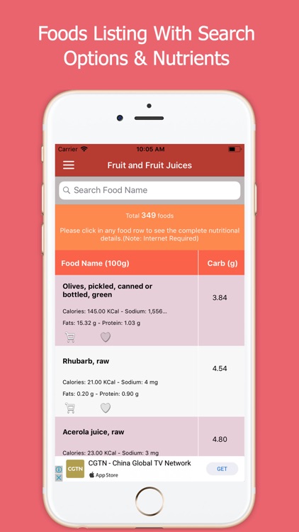 Carb In Foods