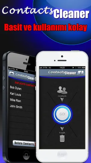 Contacts Cleaner Pro iPhone Ekran Görüntüsü 1
