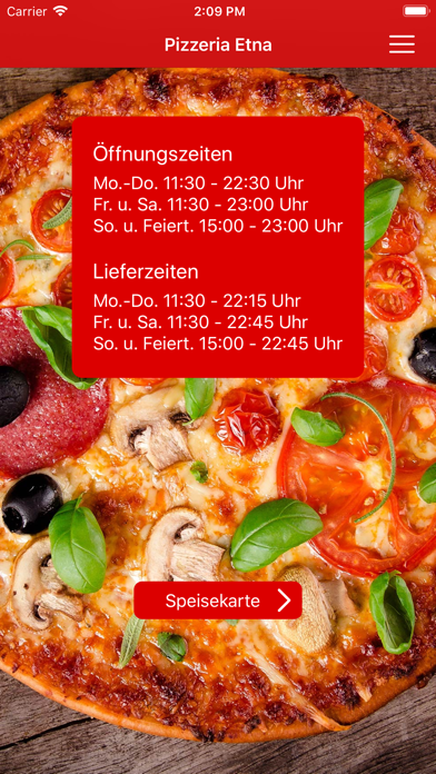 Screenshot #1 pour Pizzeria Etna