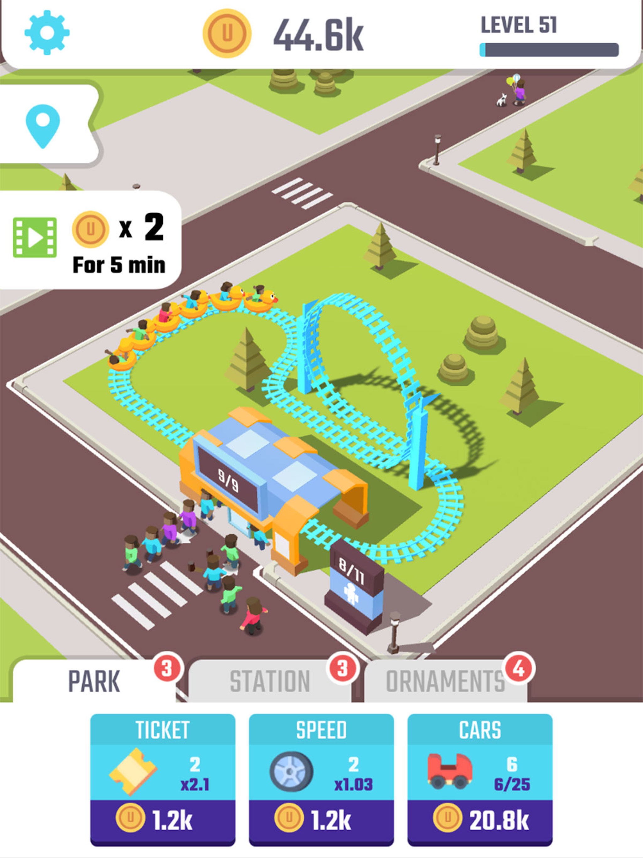 Idle Roller Coaster screenshot 6