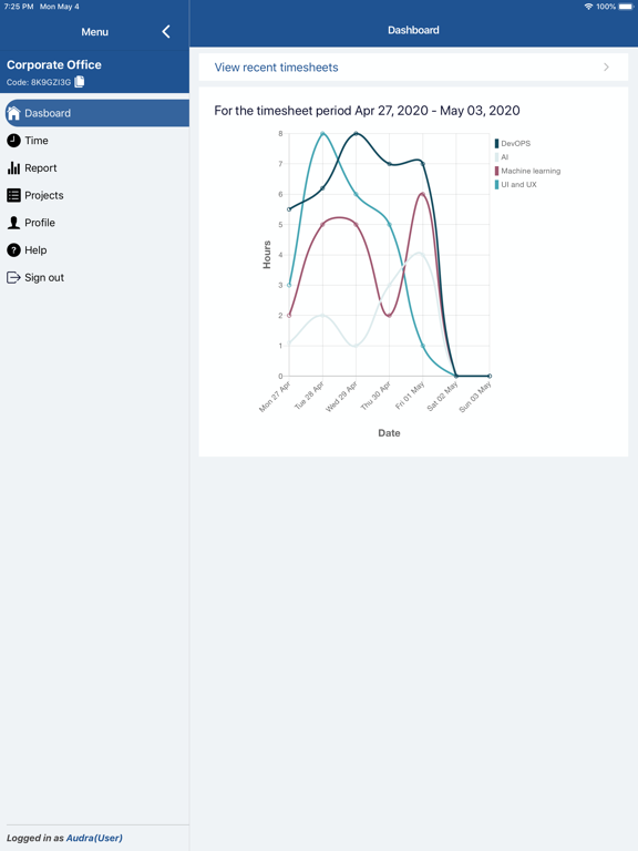 Screenshot #4 pour Mobile MyTimeSheet