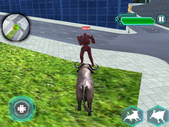 Screenshot #4 pour Robot Vs Bull City Battle 3D