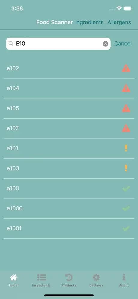 Food Ingredients Scanner