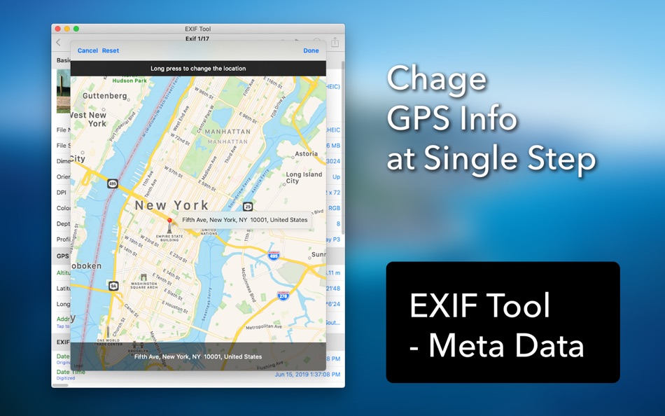 #3. EXIF Tool : Metadata Tool (macOS) Podle: Dongwook Cho