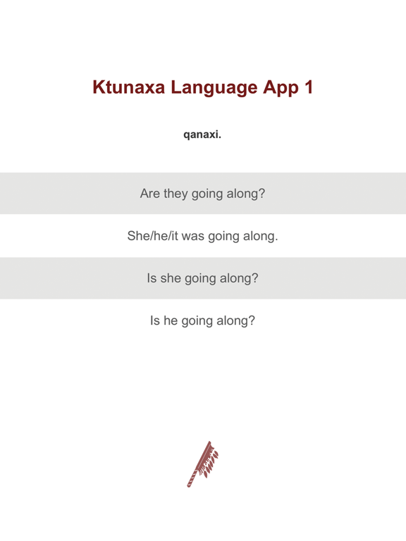 Screenshot #4 pour Ktunaxa Grammar App