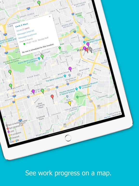 Works Connect iPad screenshot