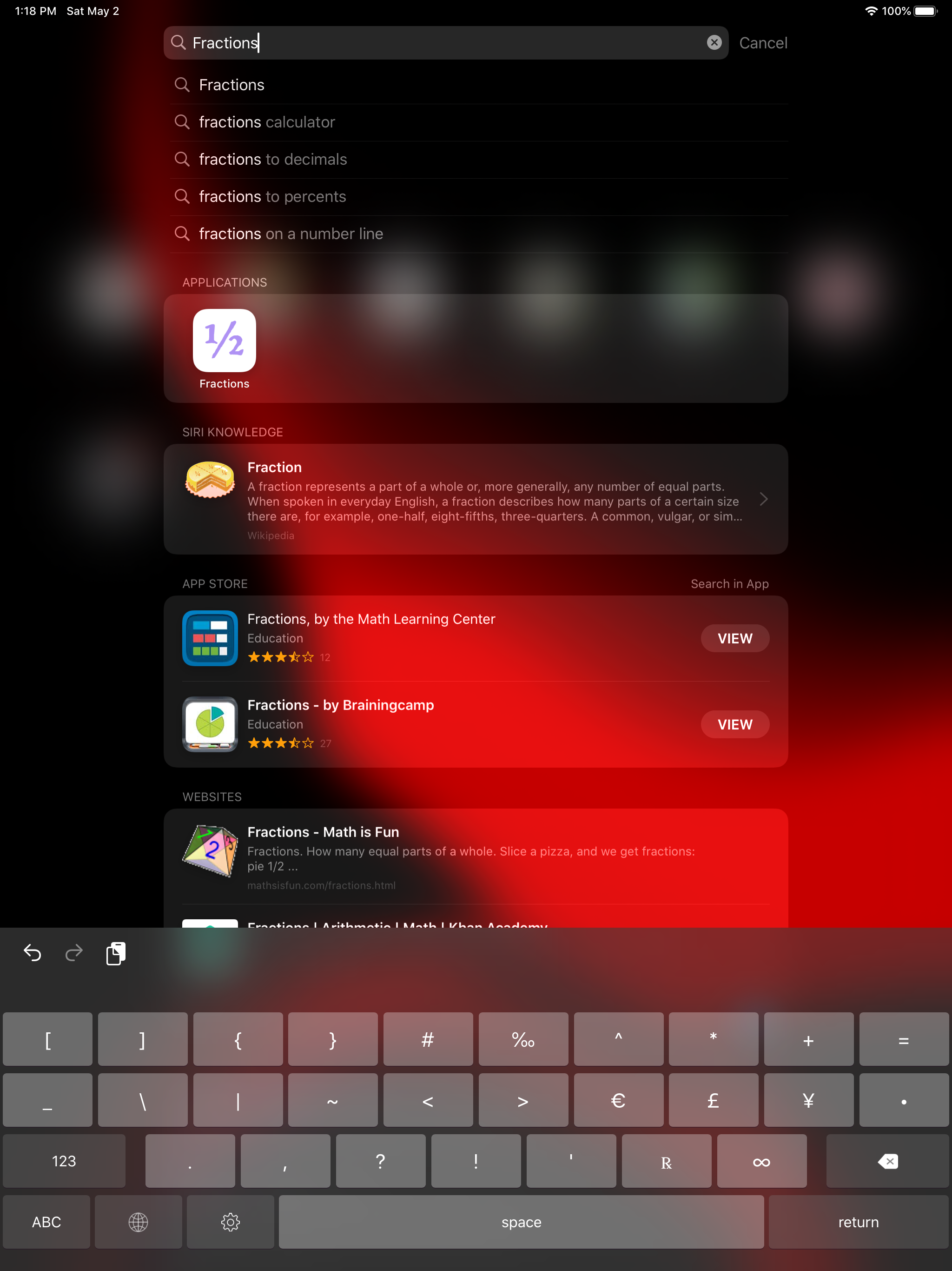 Fractions Keyboard screenshot 7