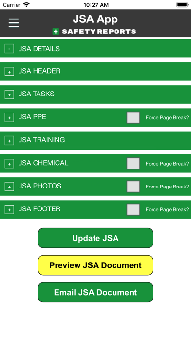 Safety JSA App Screenshot