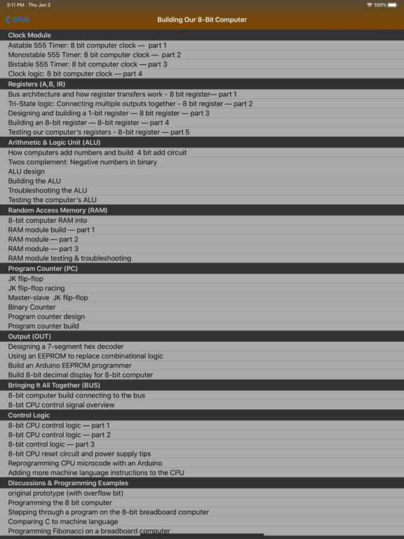 CPU8 iPad screenshot 4 - Education app