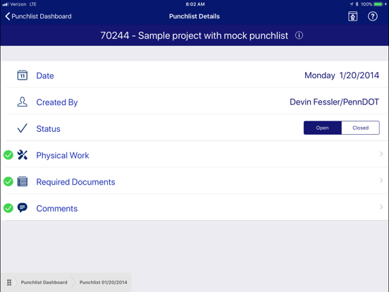 PennDOT - MCPL iPad screenshot