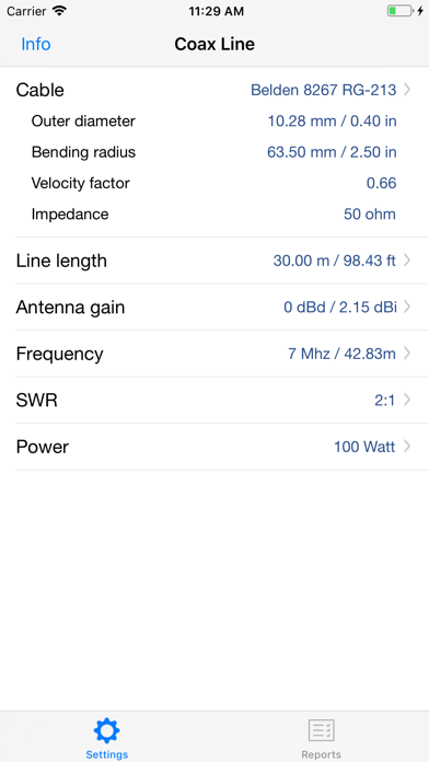Coax Line Screenshot