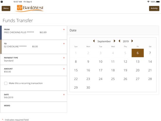 Screenshot #6 pour BankWest SD Mobile Banking