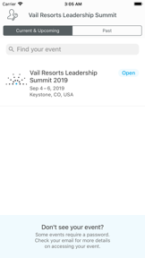 Vail Resorts Leadership Summit screenshot