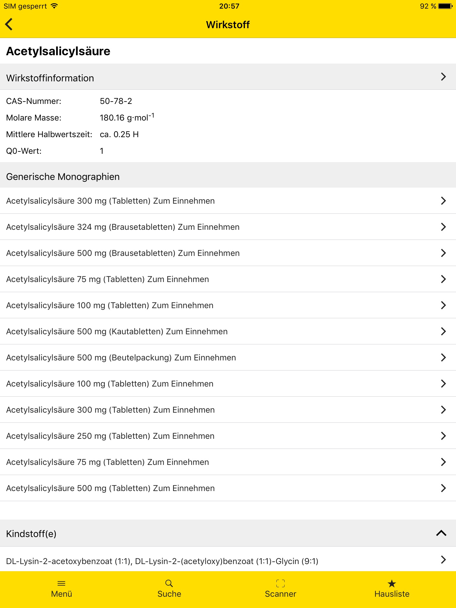 Gelbe Liste Pharmindex App screenshot 4