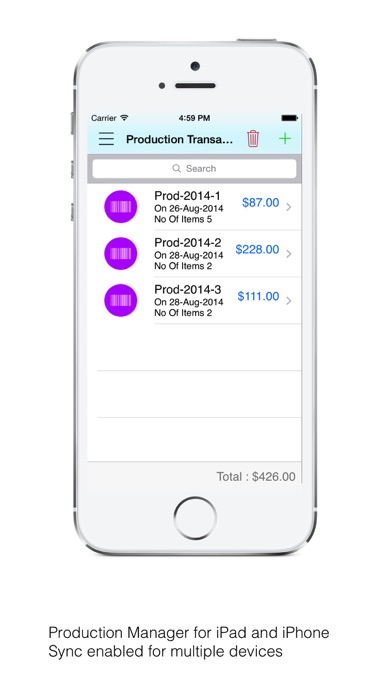 Screenshot #1 pour Production Manager for Factory