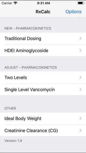 RxCalc screenshot 1