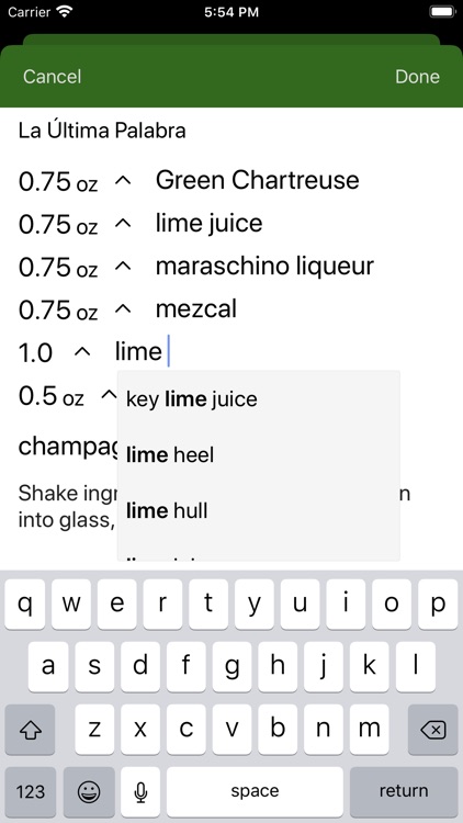 DoubleStrain cocktail designer screenshot-3