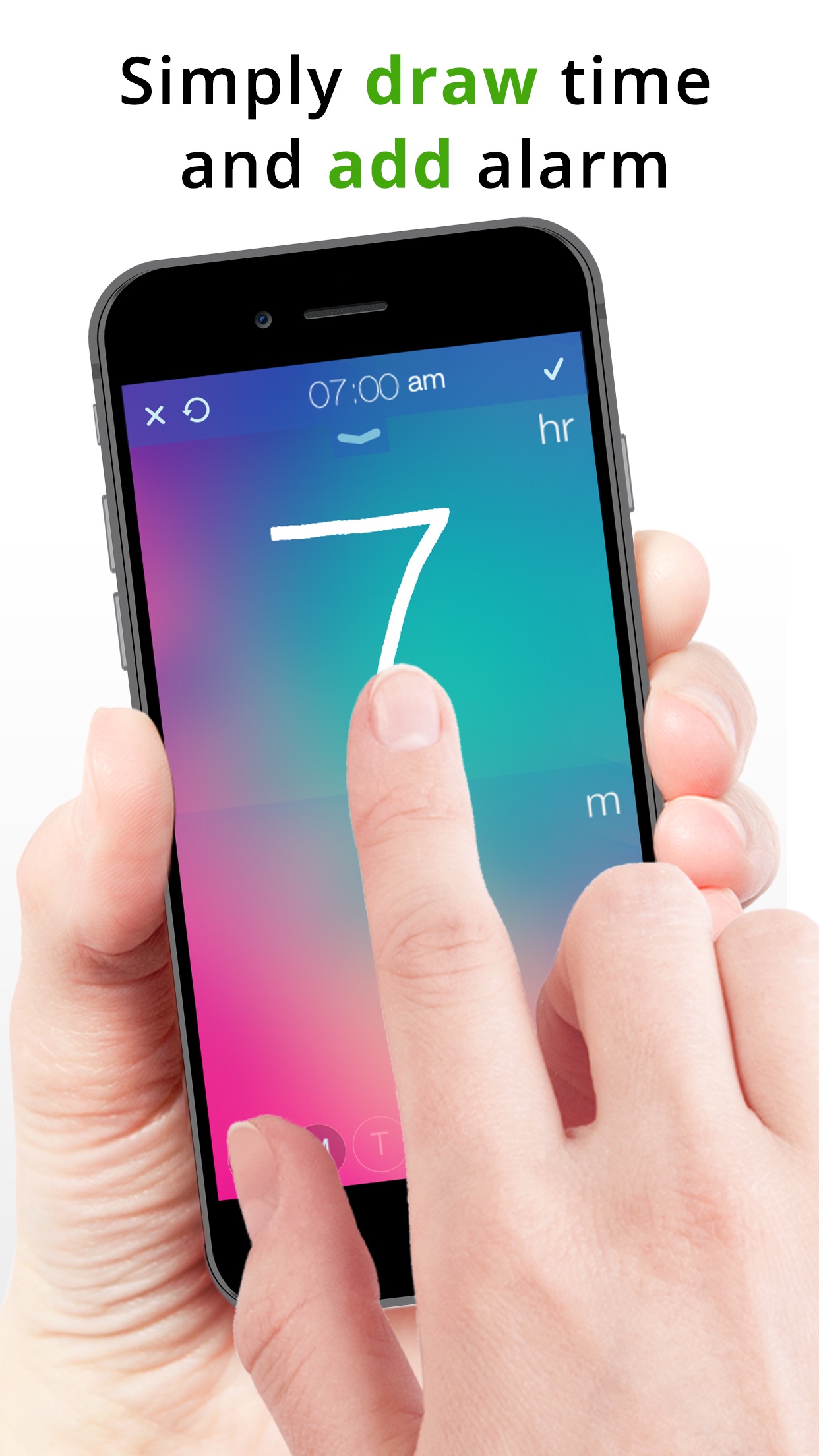 Screenshot 1 of Gesture Alarm Clock