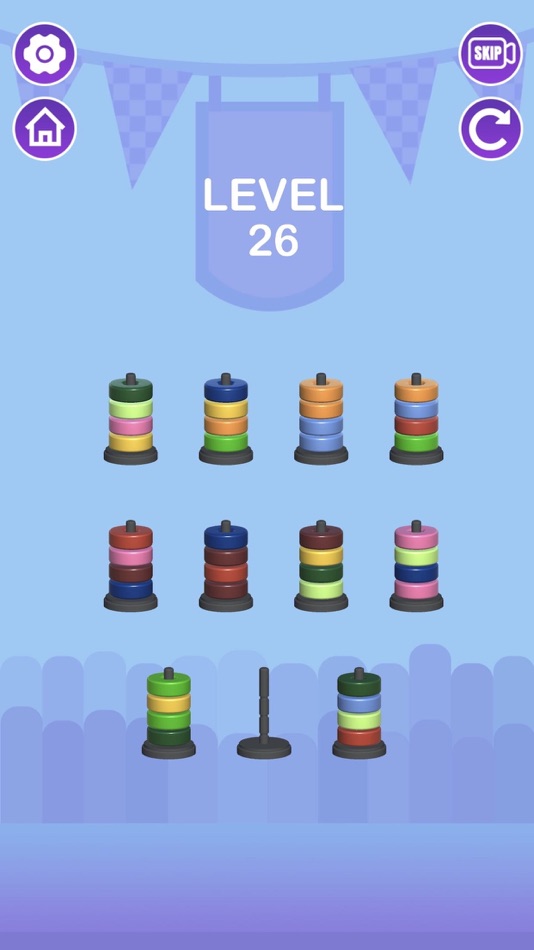 #2. Hoop Sort - Brain Puzzle Game (iOS) Podle: 连英 王