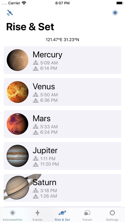 Astroweather - astronomy tools