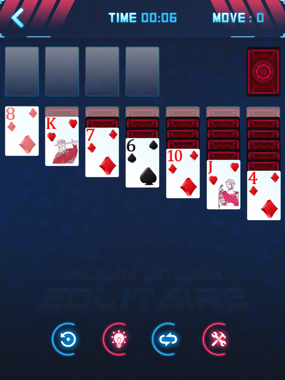 Spider Solitaire EndGame India iPad screenshot