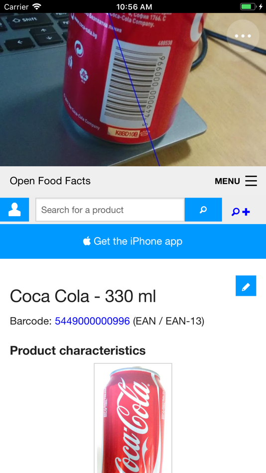 WebScan - barcode scanner - 1.1 - (iOS)