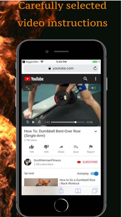 Bigger Men - Gym workouts plan Screenshot