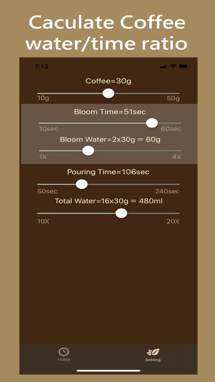 Pour Over Coffee Timer