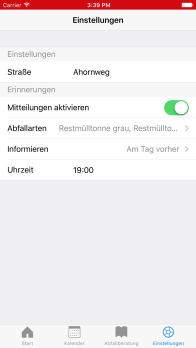 Abfallkalender Kirchlengern Screenshot