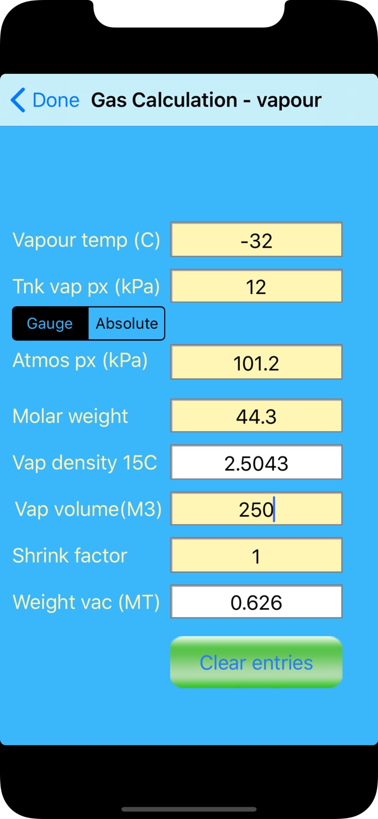 Oilcalcs iphone screenshot 4