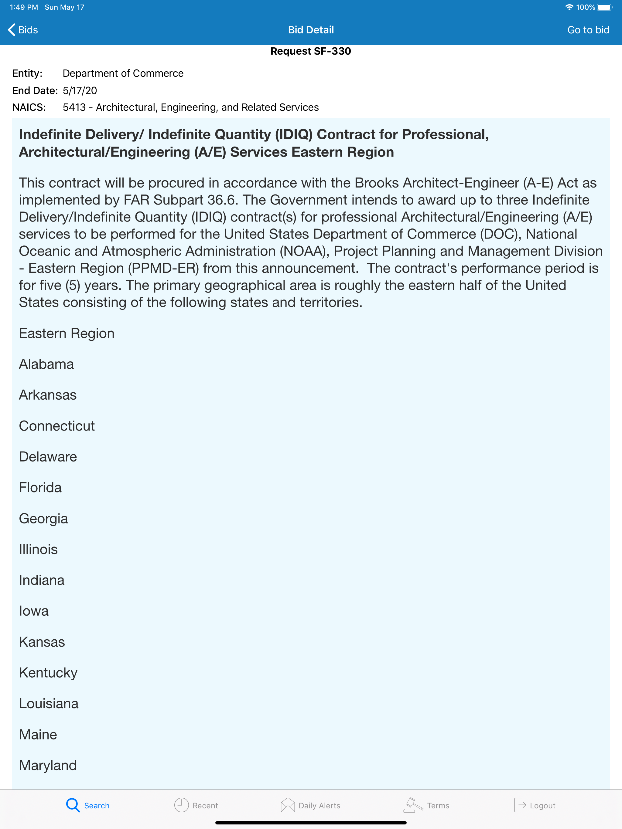 Find Bids screenshot 7
