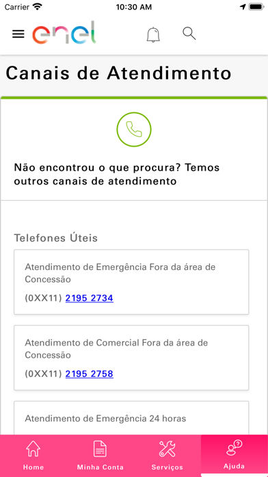 Enel São Paulo Screenshot