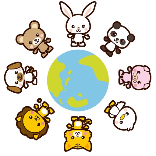 Cute animal illustration iOS App