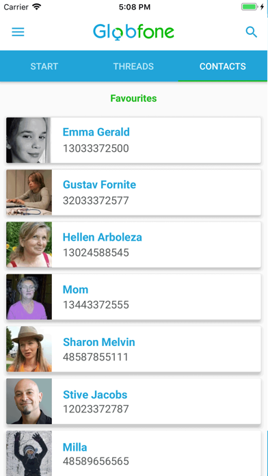Screenshot #3 pour Globfone SMS Messenger