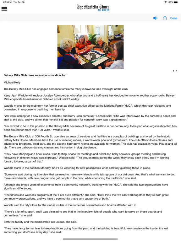 Screenshot #6 pour The Marietta Times All Access
