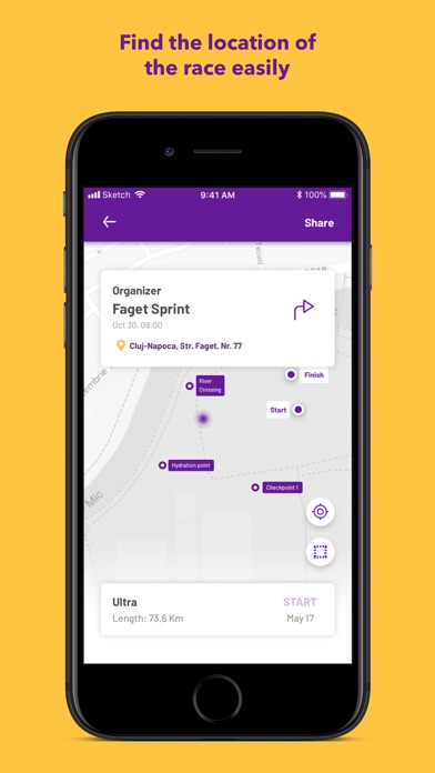 RaceLog Tracking Screenshot