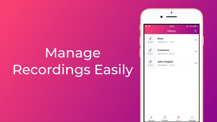 Auto call recorder record app screenshot-4