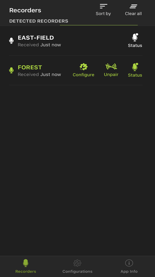 #2. Song Meter Configurator (iOS) 来自: Wildlife Acoustics