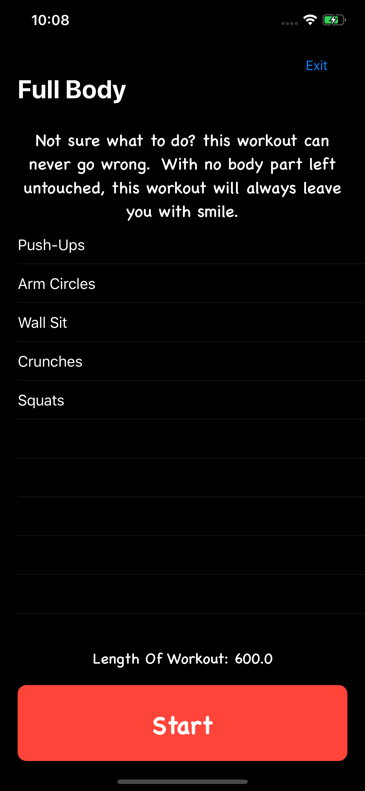Work It Out - Fitness App
