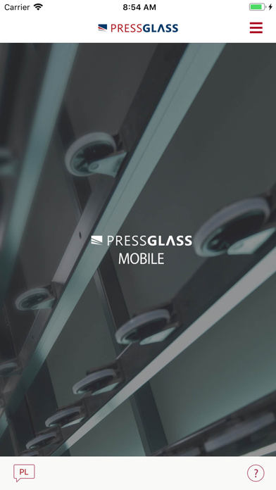 PRESS GLASS MOBILE Screenshot