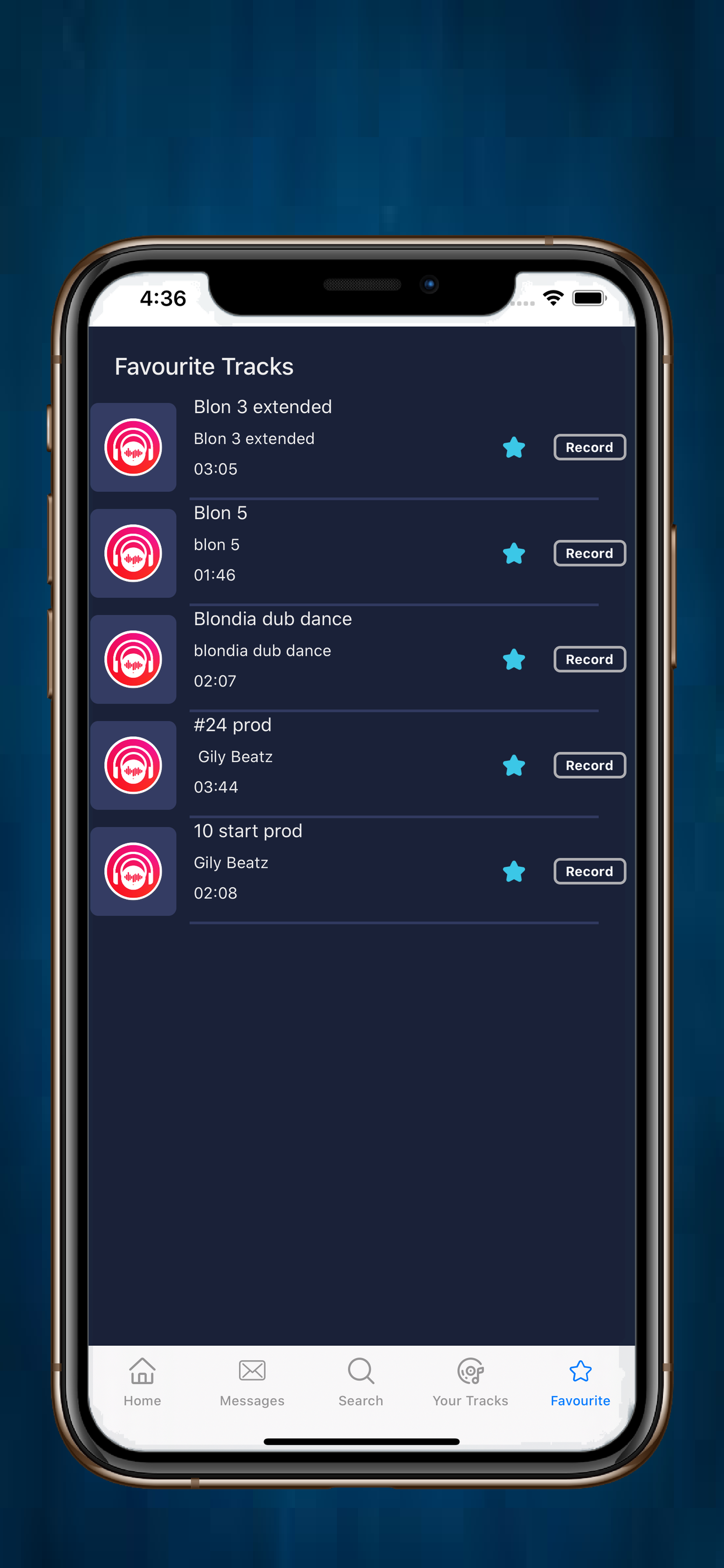 vibesR - song recording tool