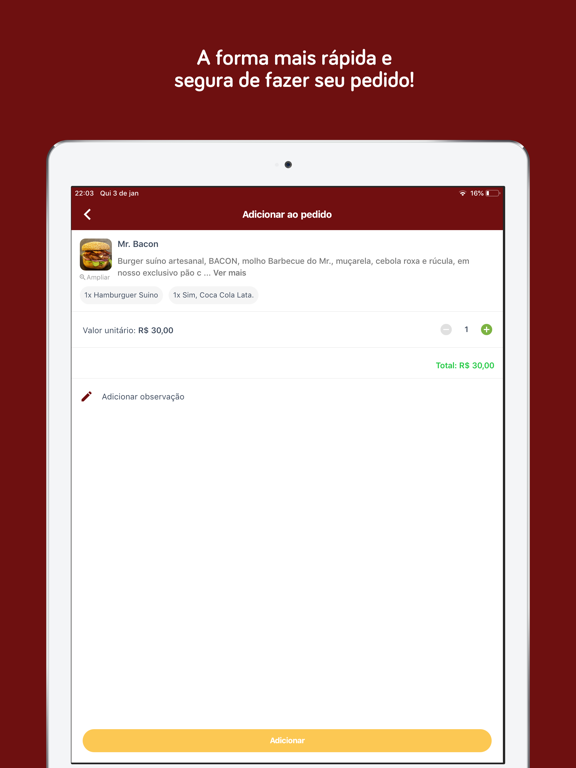 Screenshot #6 pour Mr. Bacon Hamburgueria