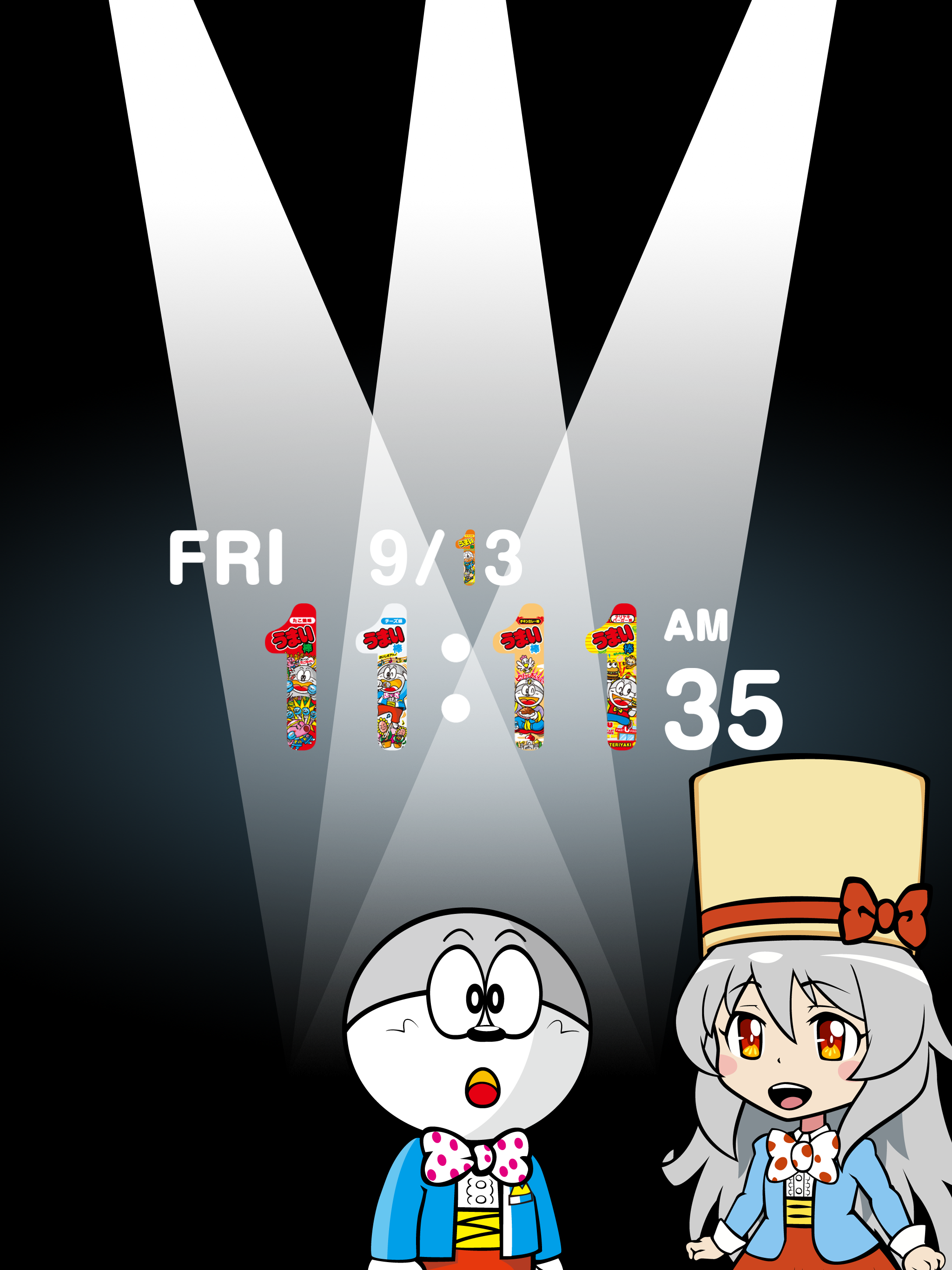 What a surprise! Umaibo clock