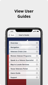 Texas Veterans Mobile App screenshot