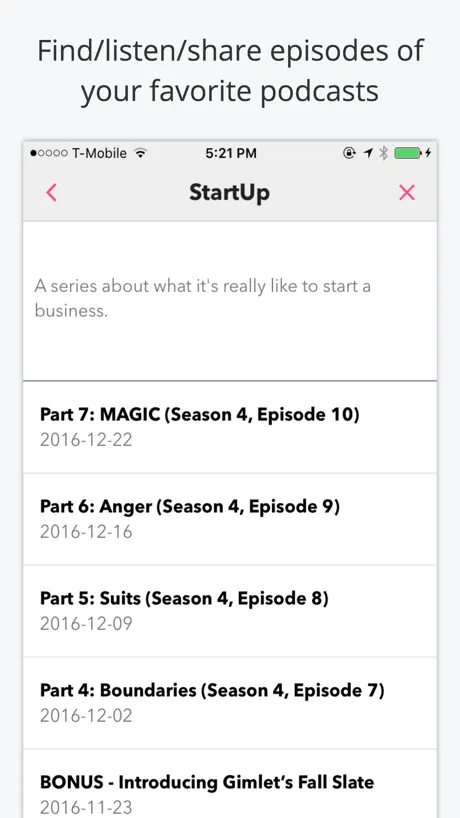 Pastime for podcasts