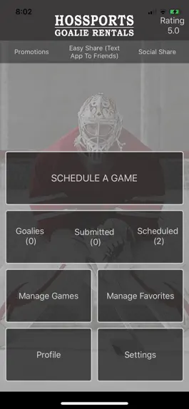 Game screenshot Hossports Hockey Rent A Goalie apk