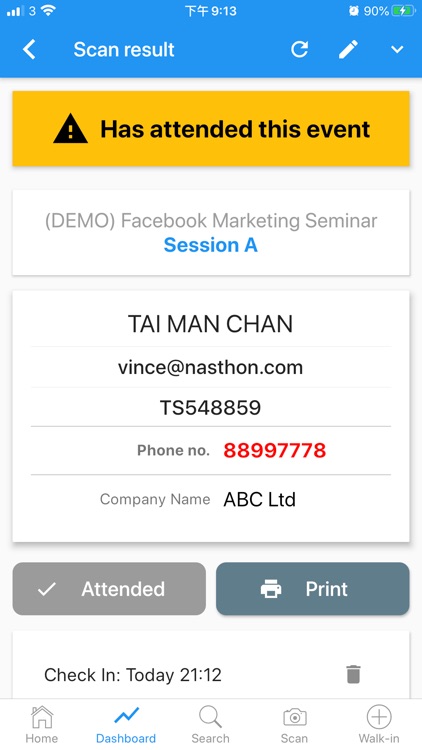 iEvent Check-in screenshot-3