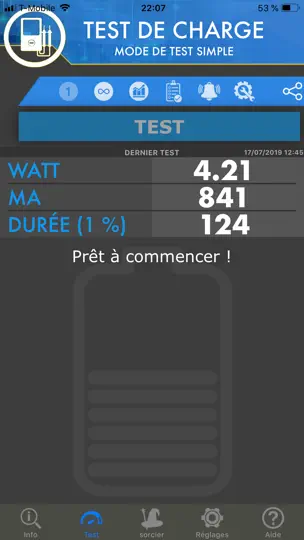 Capture d'écran de Ampères - Info Batterie Ampere sur iPhone 3