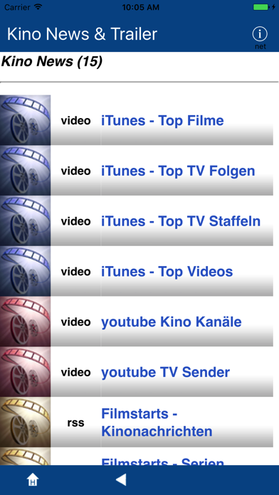 Screenshot #1 pour Kino News & Trailer